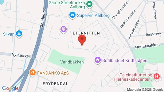 Lejligheder til leje i Aalborg Centrum - kort over placeringen