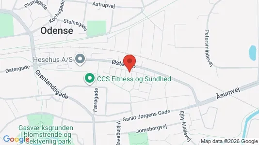 Lejligheder til leje i Odense C - kort over placeringen