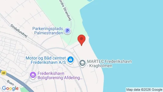 Lejligheder til leje i Frederikshavn - kort over placeringen