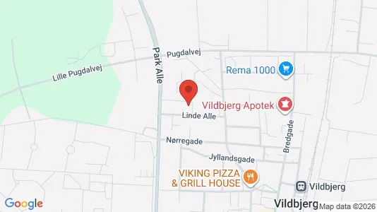 Lejligheder til leje i Vildbjerg - kort over placeringen