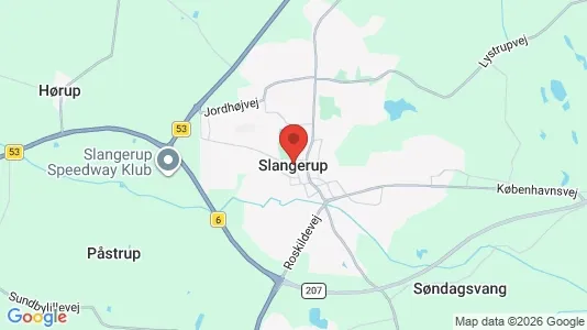 Lejligheder til salg i Slangerup - kort over placeringen