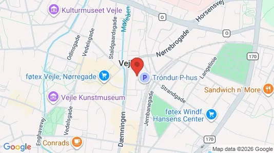 Lejligheder til leje i Vejle Centrum - Foto fra Google Street View