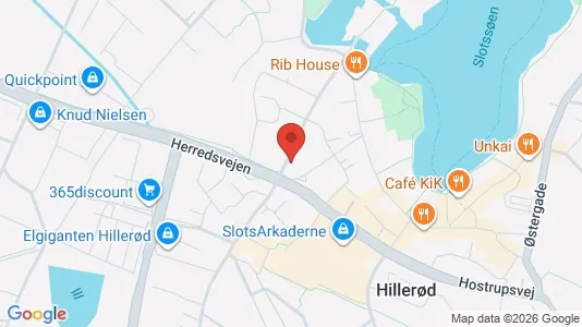 Lejligheder til salg i Hillerød - kort over placeringen