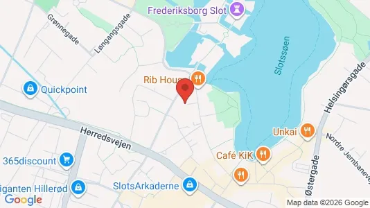 Lejligheder til leje i Hillerød - kort over placeringen