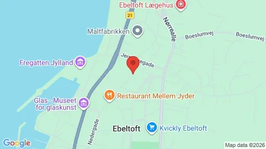Lejligheder til leje i Ebeltoft - Foto fra Google Street View