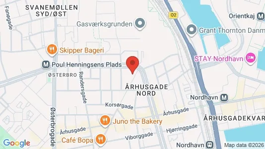 Lejligheder til salg i Østerbro - kort over placeringen