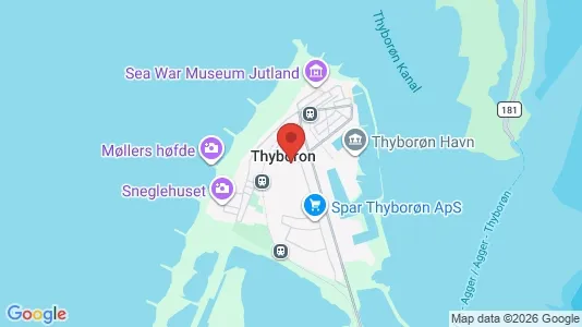 Lejligheder til leje i Thyborøn - Foto fra Google Street View
