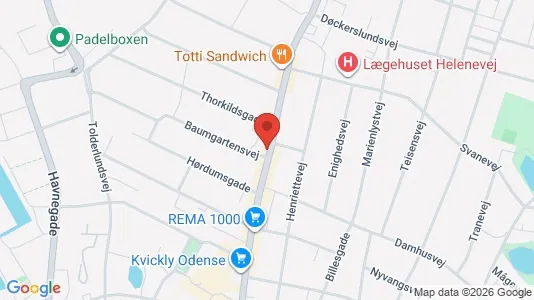 Lejligheder til leje i Odense C - Foto fra Google Street View