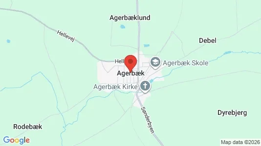 Lejligheder til leje i Agerbæk - Foto fra Google Street View