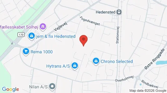 Lejligheder til leje i Hedensted - Foto fra Google Street View