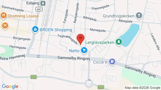 Lejligheder til leje i Esbjerg Centrum - Foto fra Google Street View