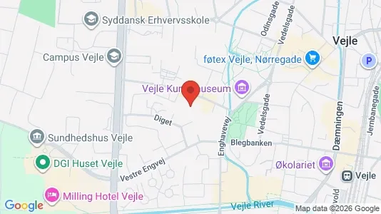 Lejligheder til salg i Vejle Centrum - Foto fra Google Street View