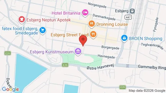 Lejligheder til salg i Esbjerg Centrum - Foto fra Google Street View