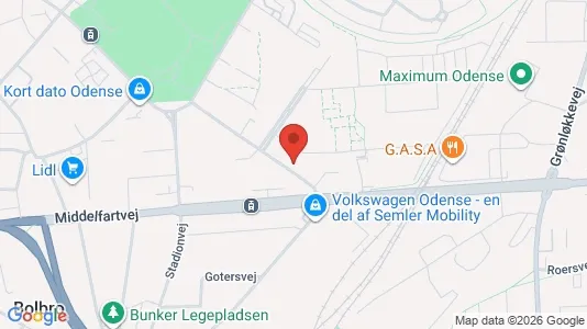 Lejligheder til salg i Odense V - Foto fra Google Street View