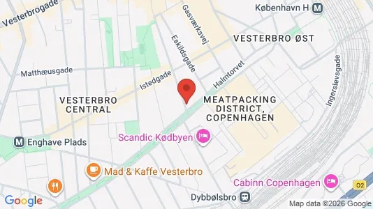 Lejligheder til salg i Vesterbro - Foto fra Google Street View