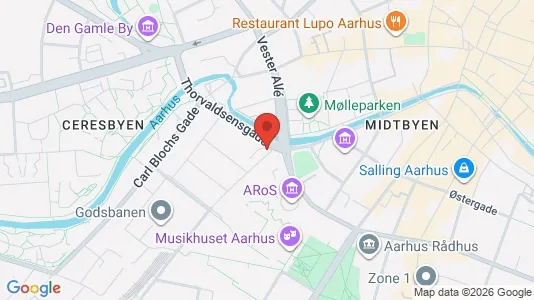 Lejligheder til salg i Århus C - Foto fra Google Street View