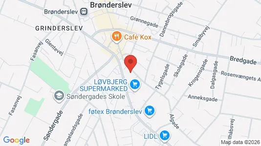 Lejligheder til salg i Brønderslev - Foto fra Google Street View