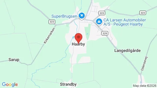 Lejligheder til leje i Haarby - Foto fra Google Street View