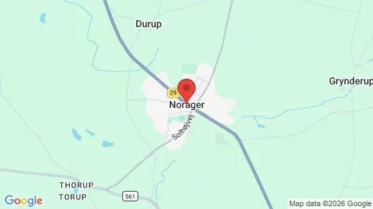 Lejligheder til leje i Nørager - Foto fra Google Street View