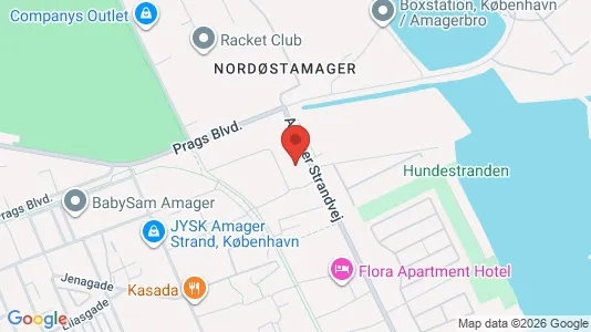 Lejligheder til leje i København S - kort over placeringen