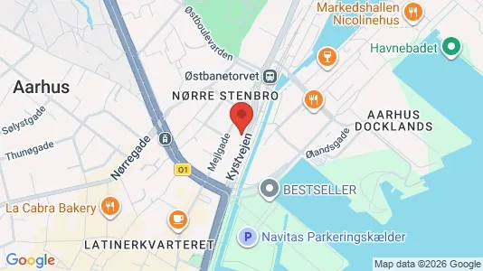 Lejligheder til salg i Århus C - Foto fra Google Street View