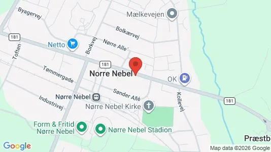 Lejligheder til leje i Nørre Nebel - Foto fra Google Street View