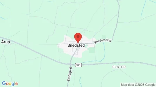 Lejligheder til leje i Snedsted - kort over placeringen