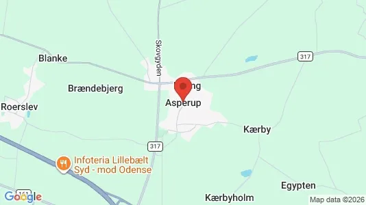 Lejligheder til leje i Asperup - Foto fra Google Street View