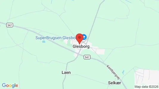 Lejligheder til leje i Glesborg - Foto fra Google Street View