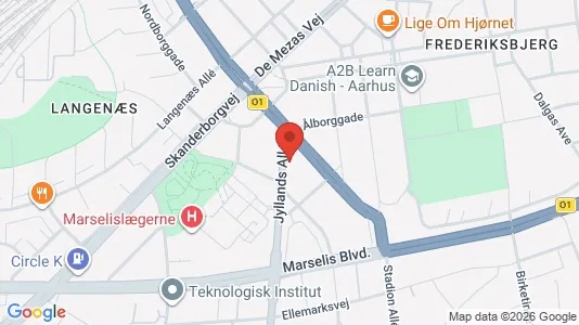 Lejligheder til leje i Århus C - Foto fra Google Street View