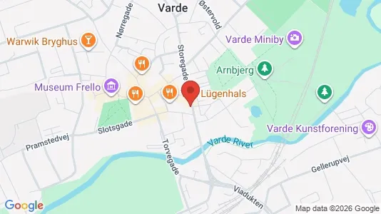 Lejligheder til leje i Varde - kort over placeringen
