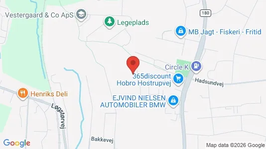 Lejligheder til leje i Hobro - kort over placeringen