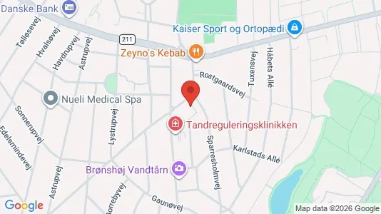 Lejligheder til leje i Brønshøj - kort over placeringen