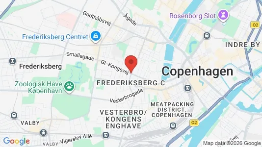 Lejligheder til leje i Frederiksberg C - kort over placeringen