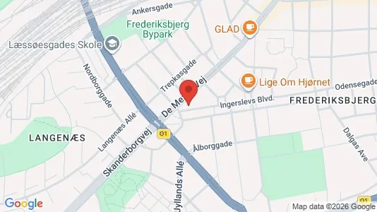 Lejligheder til leje i Århus C - kort over placeringen