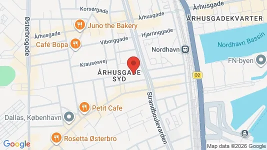 Lejligheder til salg i Østerbro - kort over placeringen
