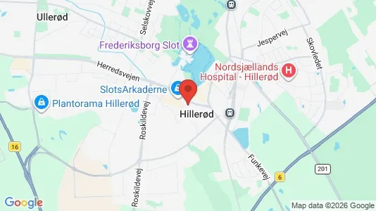 Lejligheder til salg i Hillerød - kort over placeringen