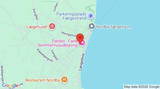 Lejligheder til leje i Fanø - kort over placeringen