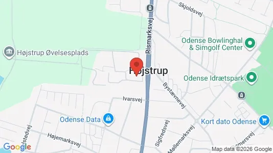 Lejligheder til leje i Odense V - kort over placeringen
