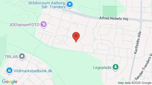 Lejligheder til leje i Aalborg Øst - kort over placeringen