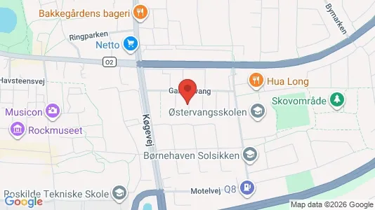 Lejligheder til salg i Roskilde - kort over placeringen