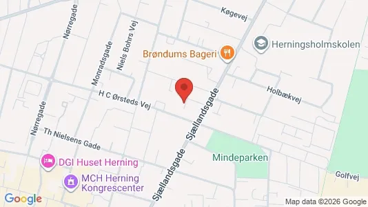 Lejligheder til leje i Herning - kort over placeringen