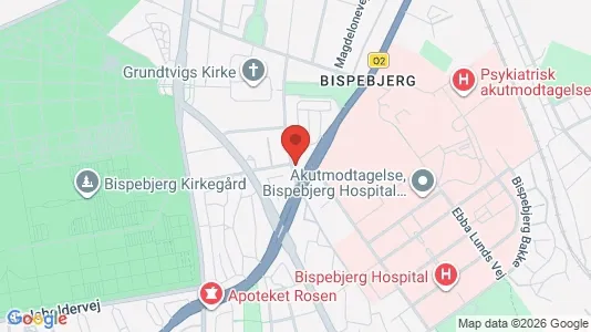 Lejligheder til leje i København NV - kort over placeringen