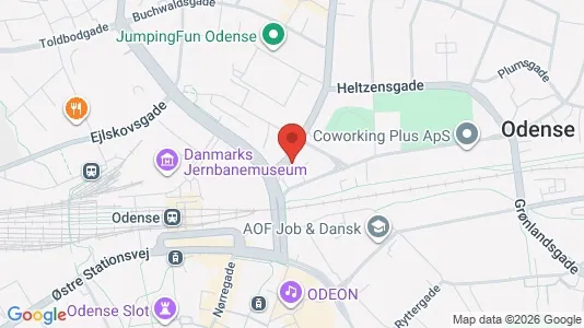 Lejligheder til leje i Odense C - kort over placeringen