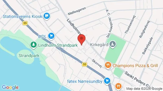 Lejligheder til leje i Nørresundby - kort over placeringen