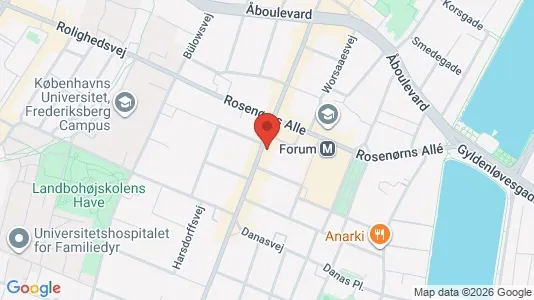 Lejligheder til salg i Frederiksberg C - kort over placeringen