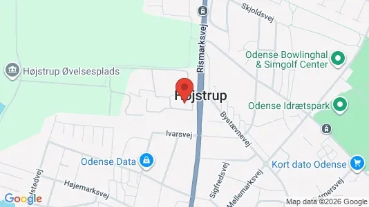 Lejligheder til leje i Odense V - kort over placeringen