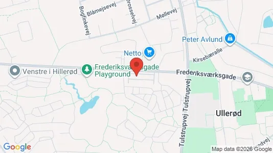 Lejligheder til leje i Hillerød - kort over placeringen