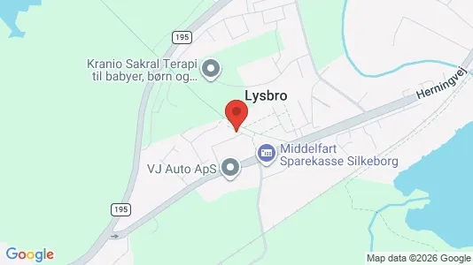 Lejligheder til leje i Silkeborg - kort over placeringen