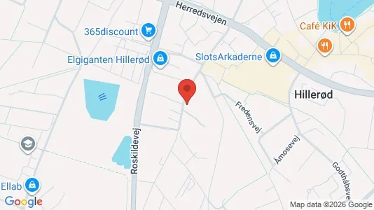 Lejligheder til leje i Hillerød - kort over placeringen